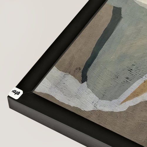 لوحة جدارية كانفس مقسمة ، تداخل - تدرجات البني وال...