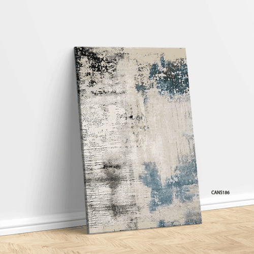لوحة جدارية كانفس تدرجات الأزرق والأسود مع الأبيض