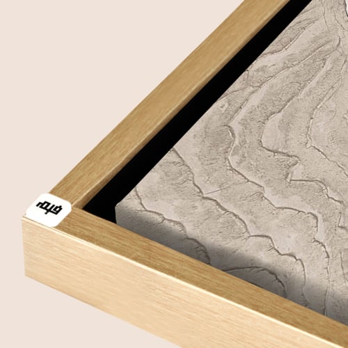 لوحة فنية جدارية كانفس ، تدرجات البيج مع الأبيض