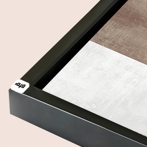 لوحة جدارية كانفس مقسمة ، مربعات- تدرجات البني وال...