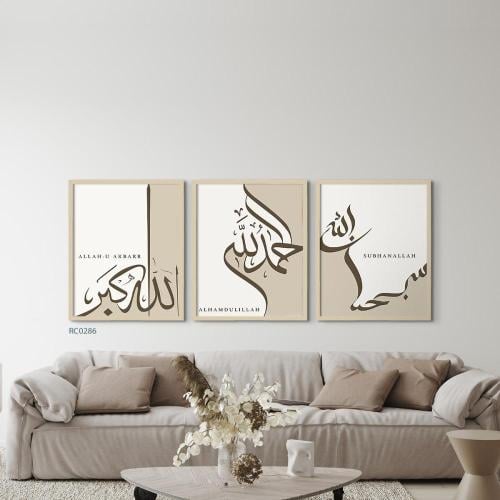 مجموعه من 3 لوحات جدارية مودرن