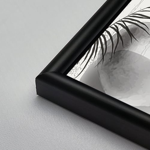 لوحة جدارية اكريليك مقسمة أوراق شجر درجات الرمادي...