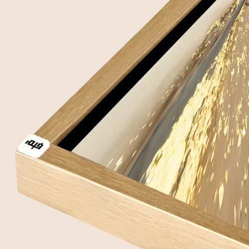 لوحة جدارية كانفس طابع رخامي تدرجات البني والبيج