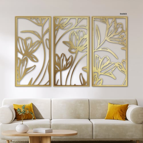 مجموعة من اللوحات الجدارية الاكريليك بتصميم نباتي...