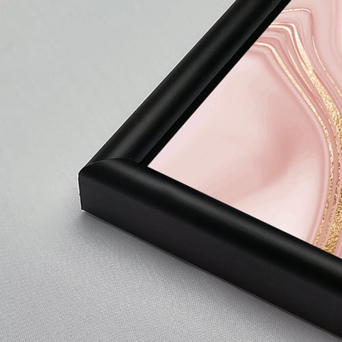لوحة جدارية اكريليك تموجات بتدرجات من الذهبي مع ال...