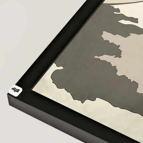 لوحة جدارية كانفس تجسد جبل الفوجي ومظلات تقليدية و...