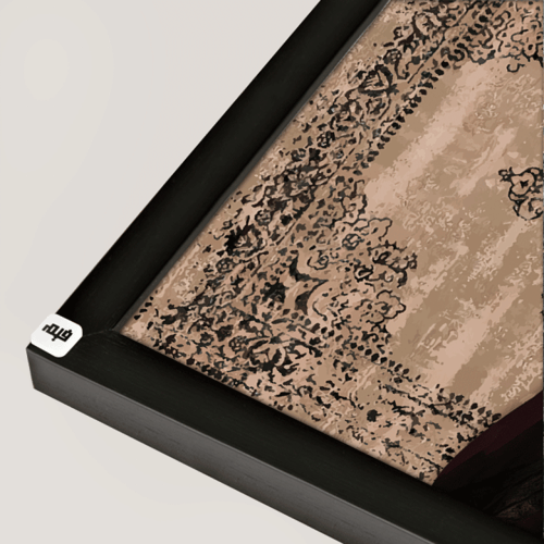 لوحة جدارية كانفس فتاة ممسكة بحصان ابيض