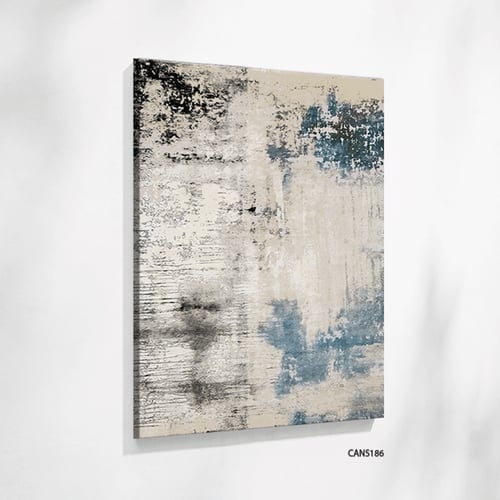 لوحة جدارية كانفس تدرجات الأزرق والأسود مع الأبيض
