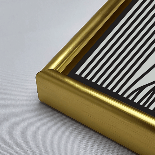 لوحة جدارية اكريليك خطوط تصور وجهًا جانبيًا