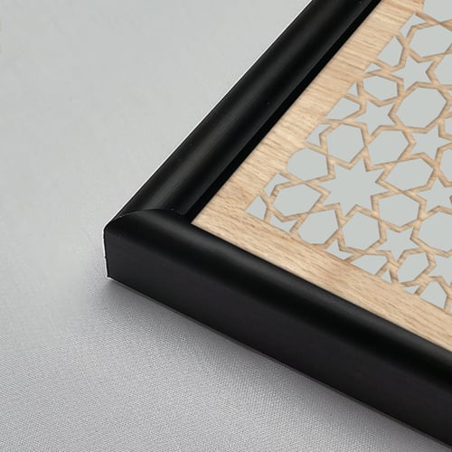 لوحة جدارية اكريليك تحمل عبارة ( الله - محمد ) بطا...