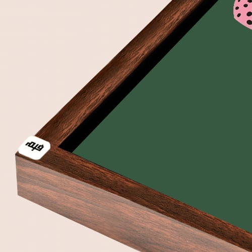 لوحة جدارية فنية فهد باللون الوردي