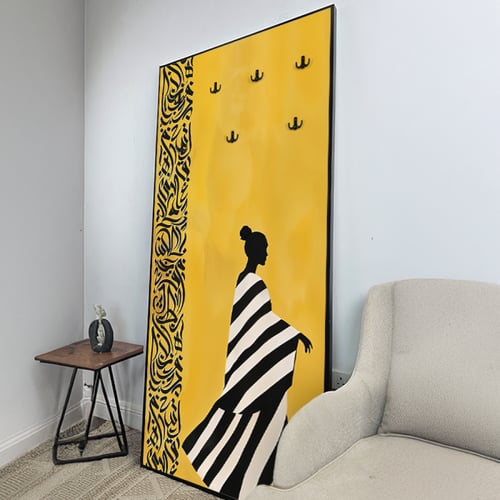 لوحة جدارية كانفس مزودة بعلاقات معدنية