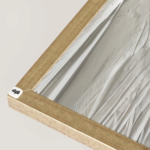 لوحة جدارية كانفس ، طابع جبسي - تدرجات البني مع ال...