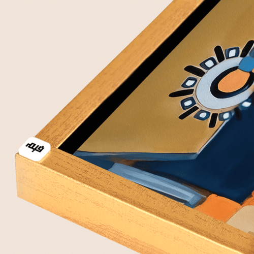 لوحة جدارية كانفس مقسمة وجوه نساء تدرجات الازرق وا...