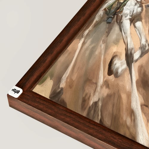 لوحة جدارية كانفس تمثل تطور وحضارة المملكة