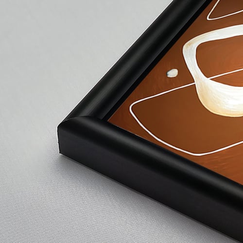 لوحة جدارية اكريليك تتميز بتداخل تدرجات البني والب...