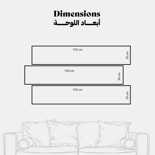 لوحة فنية جدارية كانفس آية ( سورة الإخلاص ) درجات...