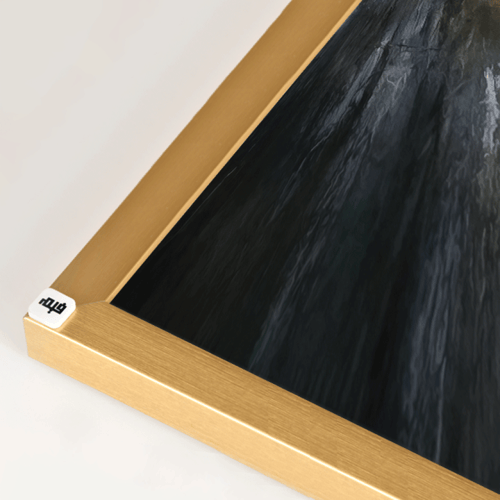 لوحة جدارية كانفس فتاة تدرجات الرمادي مع الأبيض وا...