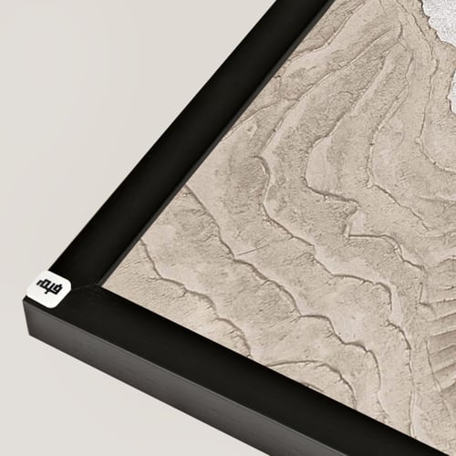 لوحة فنية جدارية كانفس ، تدرجات البيج مع الأبيض