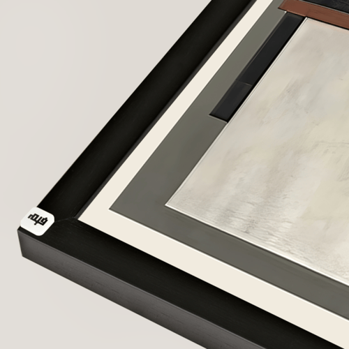 لوحة جدارية كانفس تتكون من جزئين بتصميم هندسي لاشك...