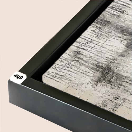 لوحة جدارية كانفس تدرجات الأزرق والأسود مع الأبيض