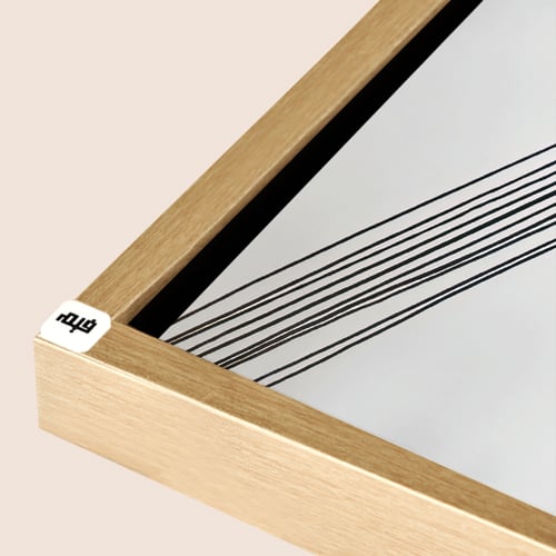 طقم مكون من عدد لوحتين مودرن خطوط واشكال