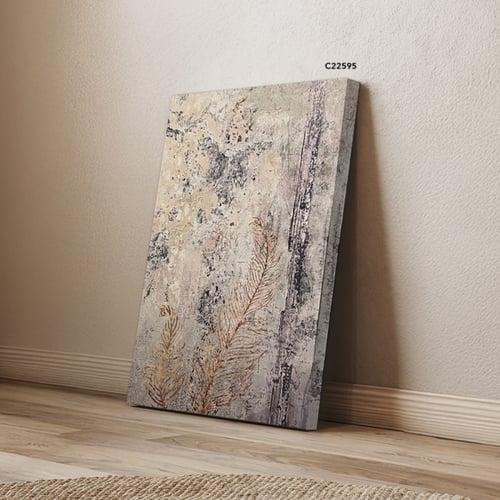 لوحة فنية جدارية كانفس تصور وردة بتدرجات الرمادي و...