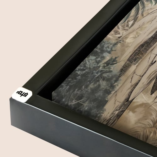 لوحة جدارية كانفس زاوية بتصميم للطبيعة الاستوائية