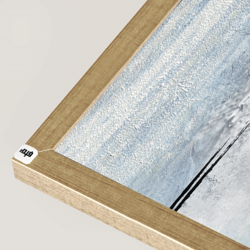 لوحة جدارية كانفس مقسمة طابع رخامي درجات الرمادي و...