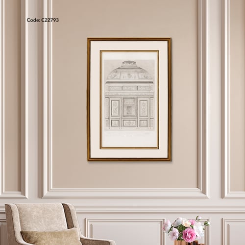 لوحة جدارية كانفس بتصميم يصور واجهة معمارية كلاسيك...
