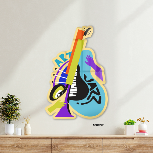 لوحة جدارية اكريليك موسيقية