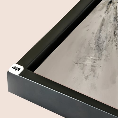 لوحة جدارية كانفس سيدات تدرجات الابيض والرمادي وال...