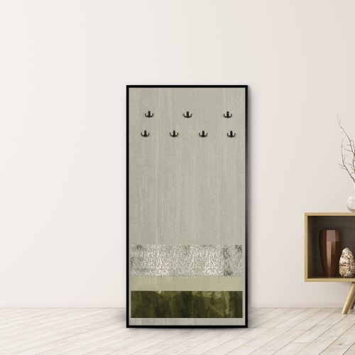 لوحة جدارية كانفس مزودة بعلاقات معدنية