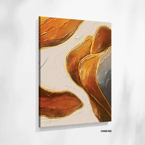لوحة جدارية كانفس ، تداخل ألوان متموج - تدرجات الب...