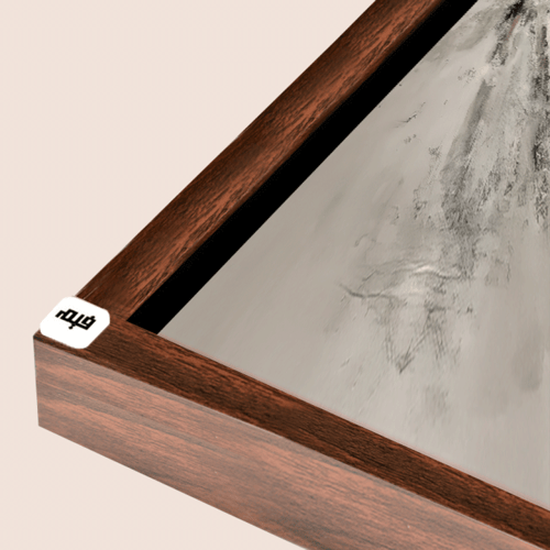 لوحة جدارية كانفس سيدات تدرجات الابيض والرمادي وال...