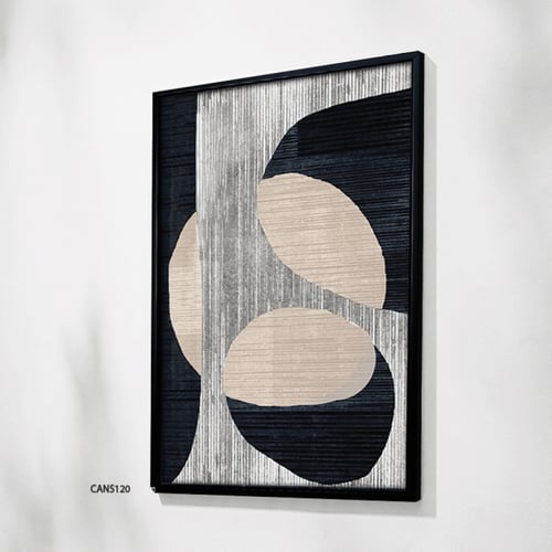 لوحة جدارية كانفس دوائر وخطوط