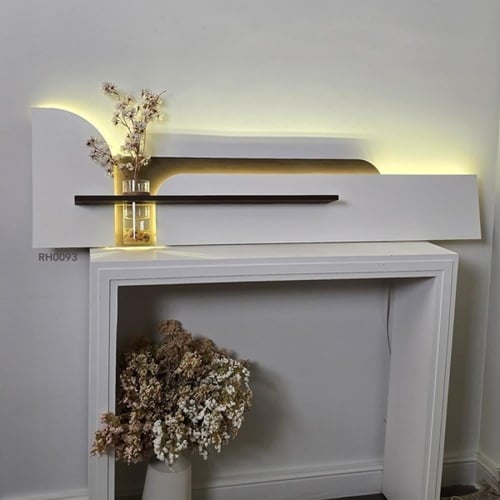 لوحة جدارية خشبية مضيئة