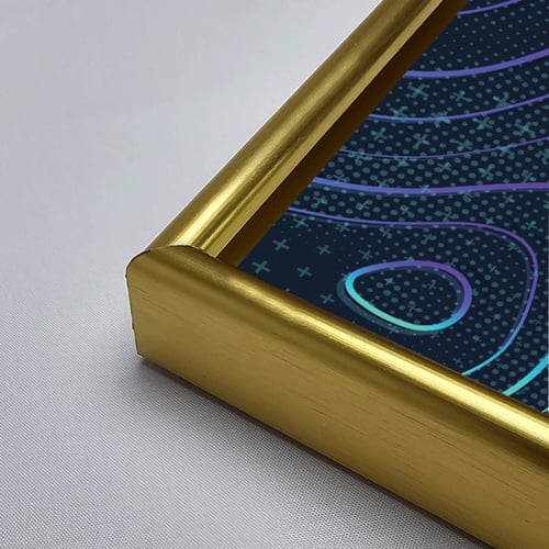 لوحة جدارية اكريليك تصور تموجات - فن تشكيلي