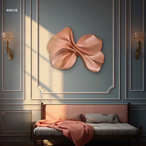 ديكور جداري فني مجردة بتصميم عصري يجسد حركة انسياب...