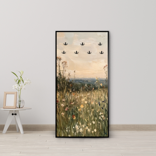 لوحة جدارية كانفس مزودة بعلاقات معدنية