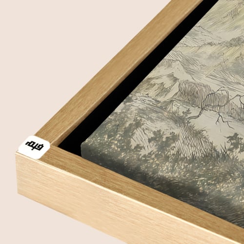 لوحة جدارية كانفس مزودة بعلاقات معدنية