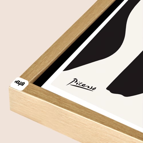 لوحة جدارية كانفس باسلوب فني تكعيبي تصور وجه مزدوج