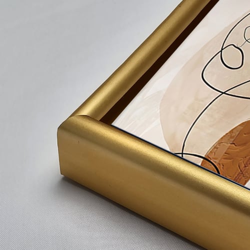 لوحة جدارية أكريليك خط يشبه وجه فتاة