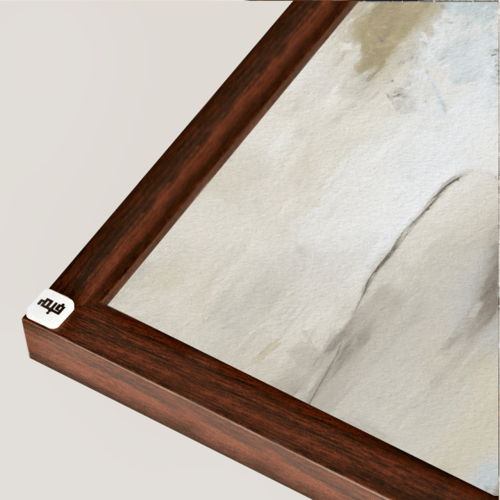 لوحة جدارية كانفس تدرجات الذهبي وأزرق مع أبيض وأسو...