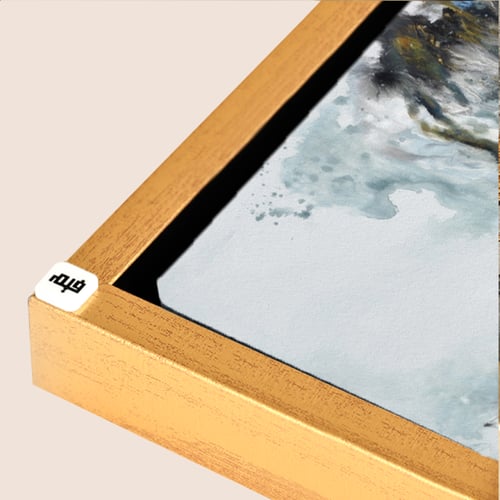 لوحة جدارية كانفس تصور فراشة بتدرجات من اللون التر...