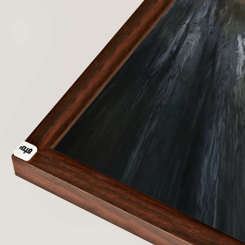 لوحة جدارية كانفس فتاة تدرجات الرمادي مع الأبيض وا...