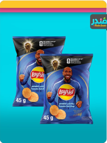 ليز رقائق البطاطس ليز بنكهة الكاتشب والطماطم