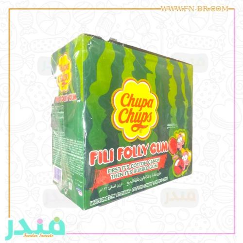 تشوبا تشوبس حلوى قطنية فيلي فولي بنكهة البطيخ