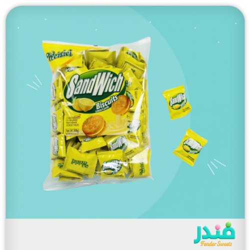 بسكويت ميني ساندويتش بنكهة الليمون