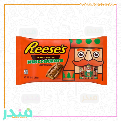 ريسز شوكولاتة بزبدة الفول السوداني على شكل كسارة ا...